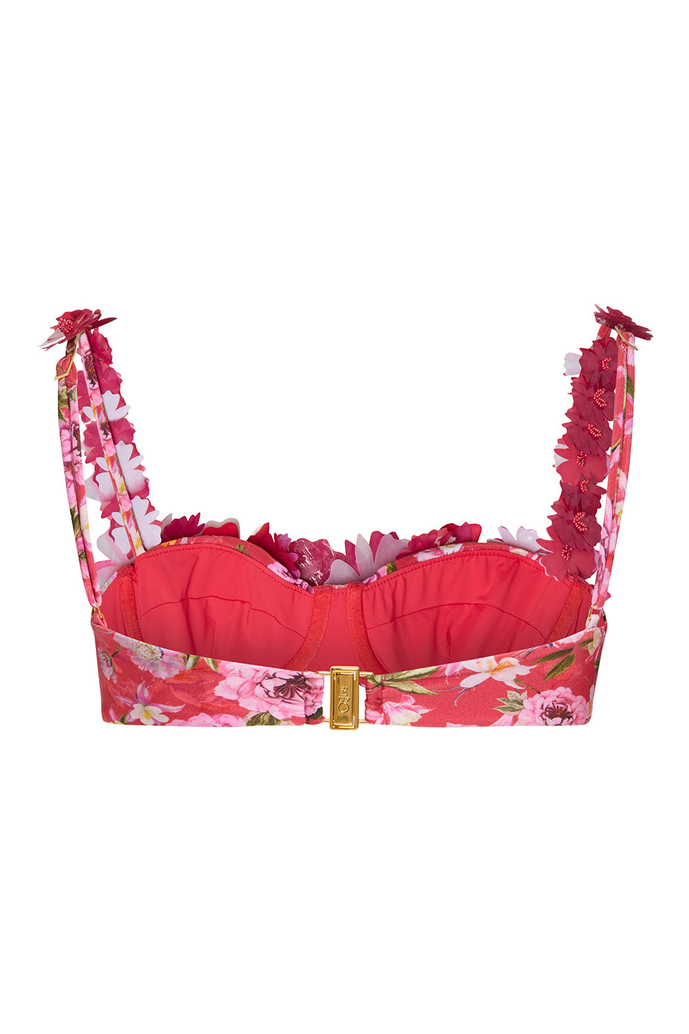 TOP DE BIQUINI PAETÊ PEONY VERMELHO