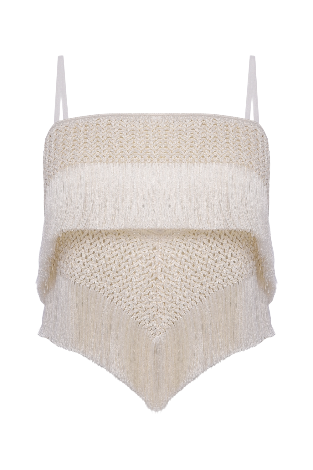 TOP AYLA FRINGE OFF WHITE