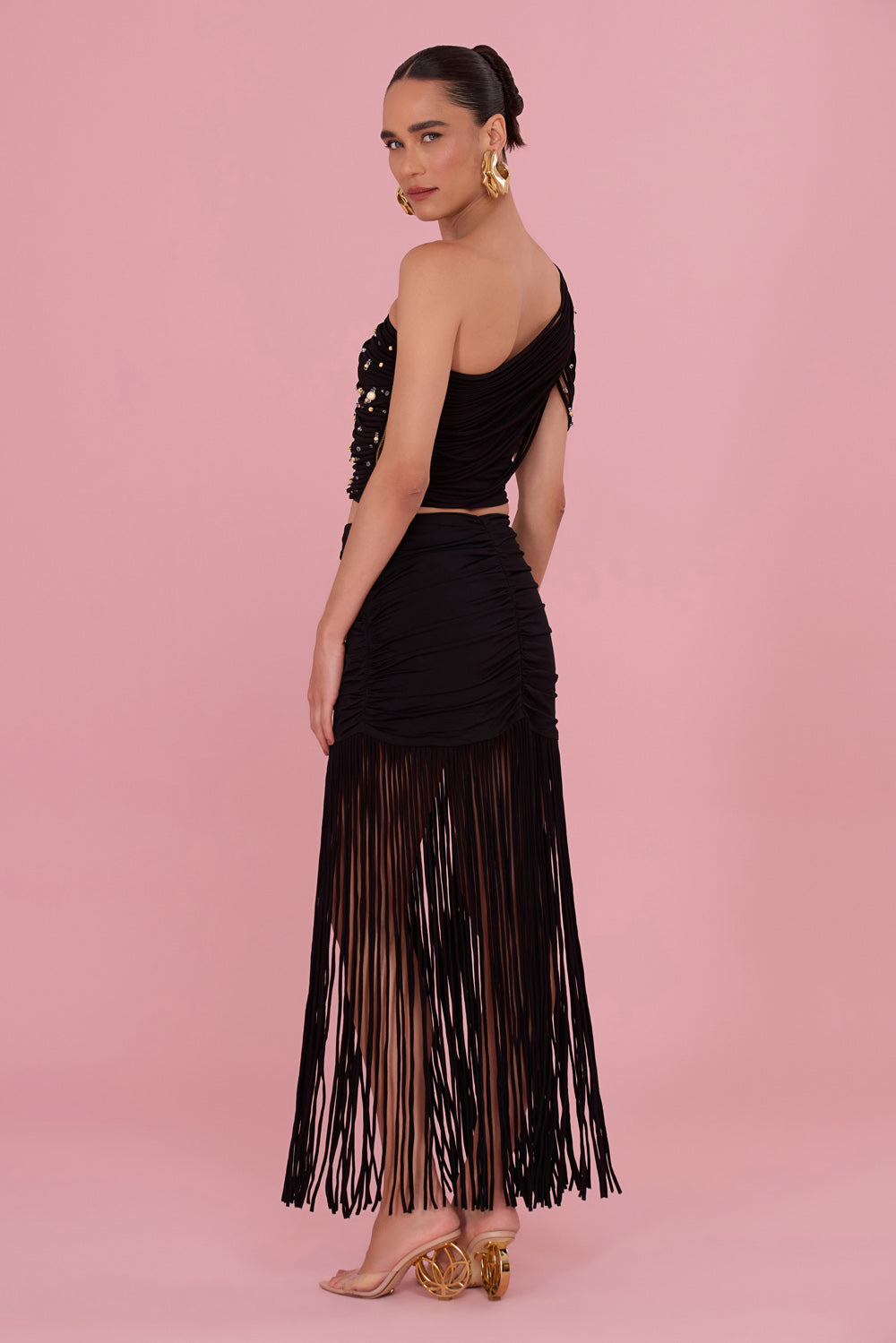 TOP LYRIA JERSEY  PRETO