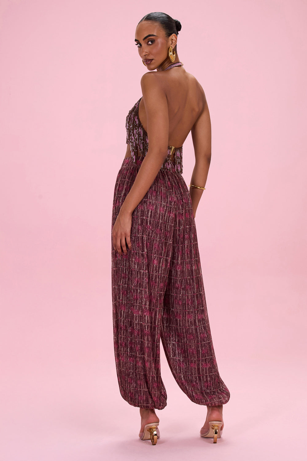 TOP ROSE MIRAGE LUREX MARROM