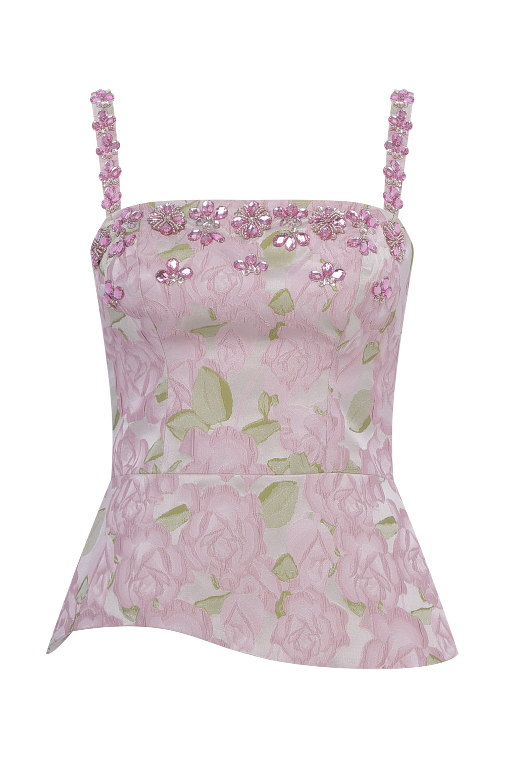 TOP GARDEN JACQUARD ROSA