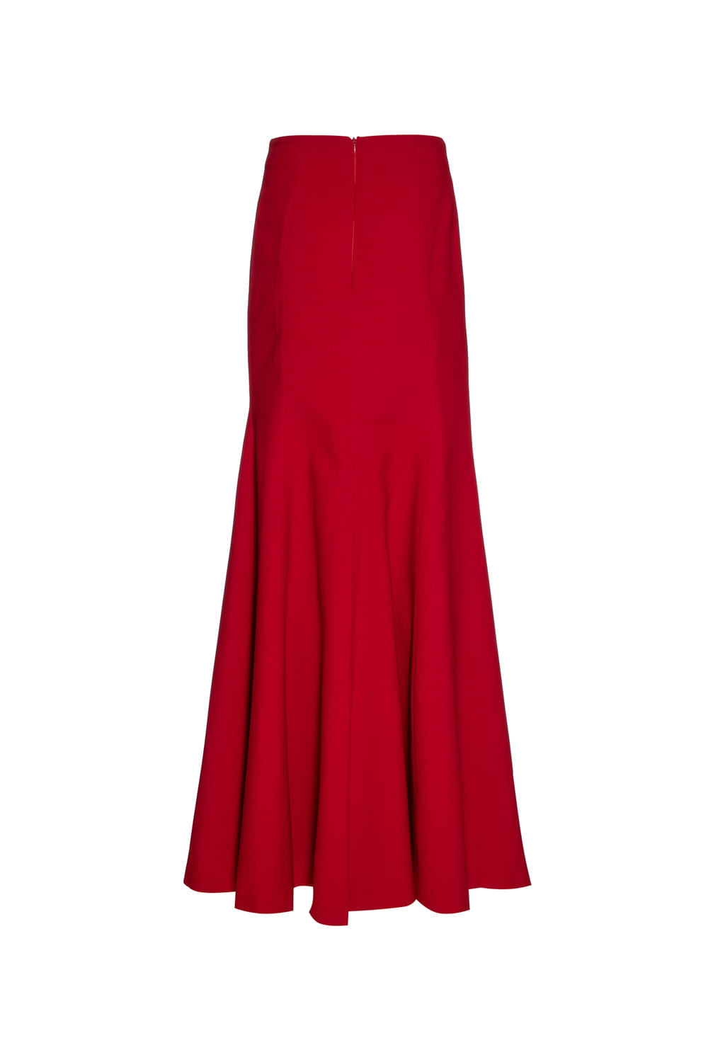 SAIA LONGA LISA SEREIA VERMELHO ESCURO