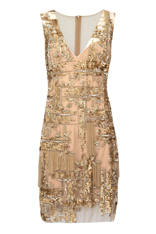 VESTIDO PATRICIA BONALDI VERAO 2019 DOURADO