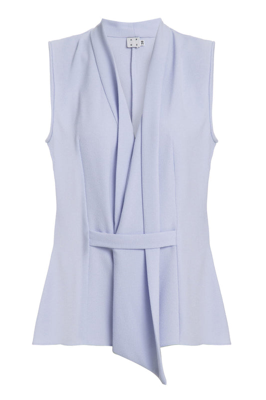 Blusa gola faixa lilas vitral