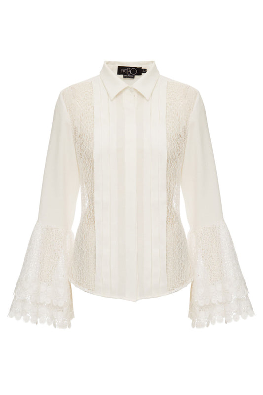 CAMISA RENDA  OFF WHITE