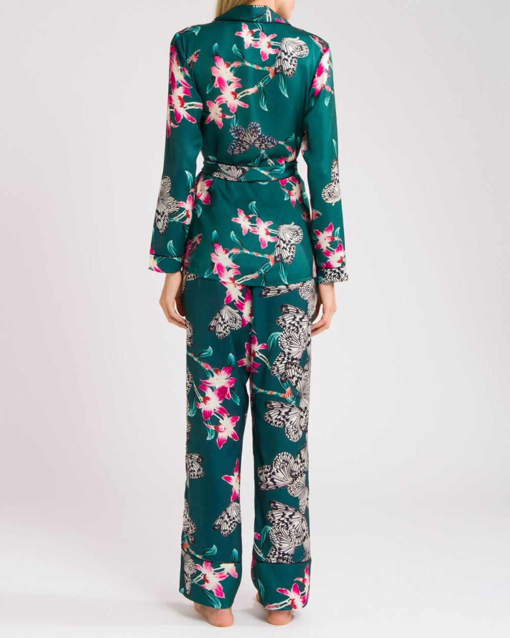 Pijama kimono longo butterfly
 verde