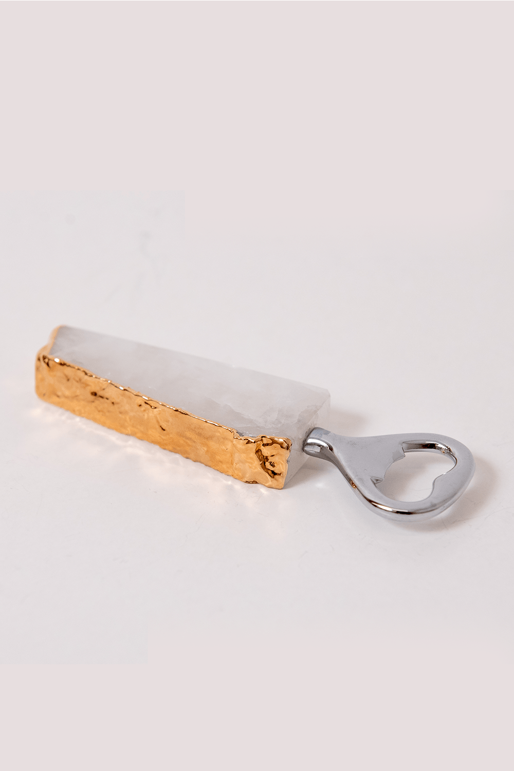 Abridor de garrafa quartzo branco