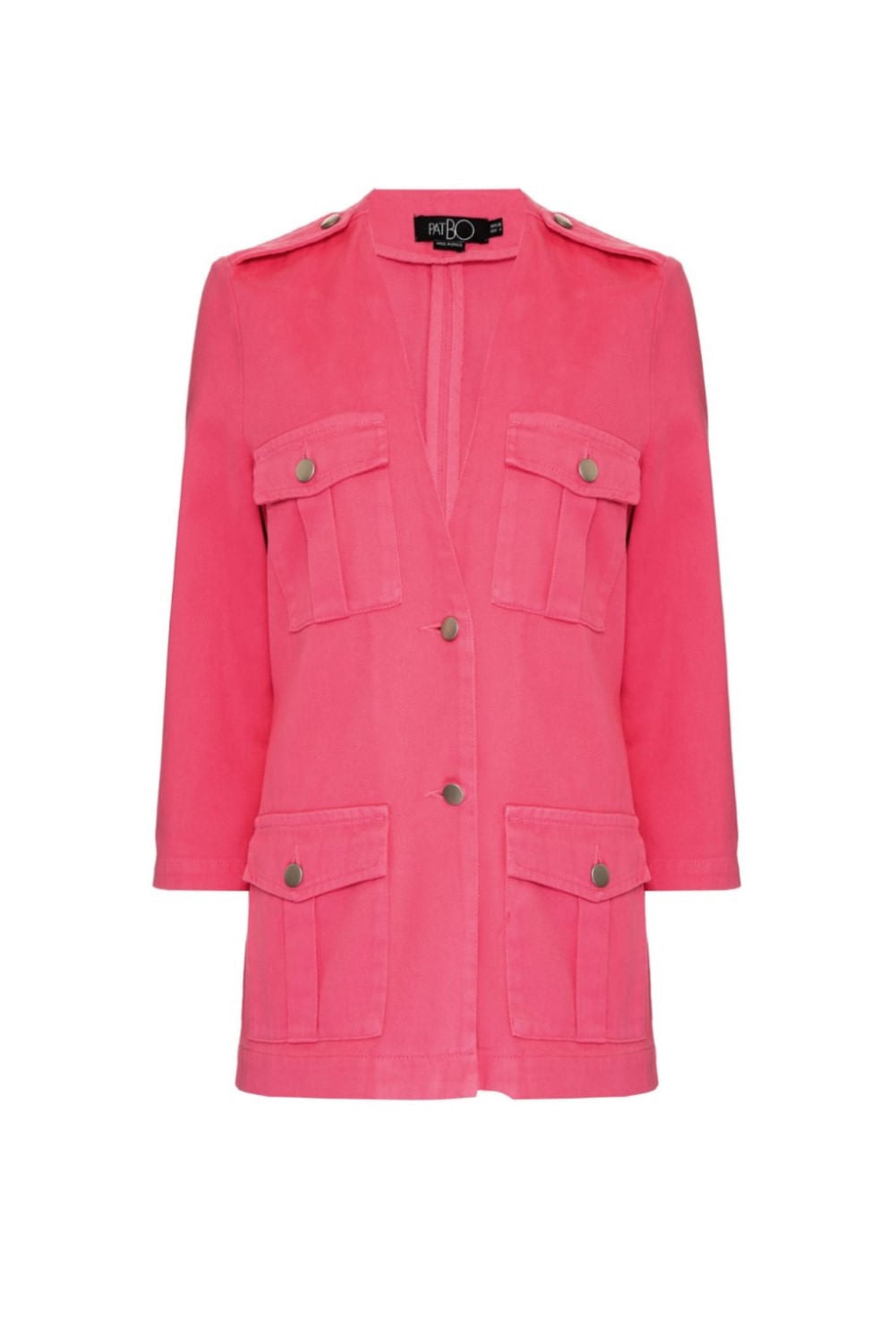 BLAZER BOLSOS COLOR DENIM ROSA
