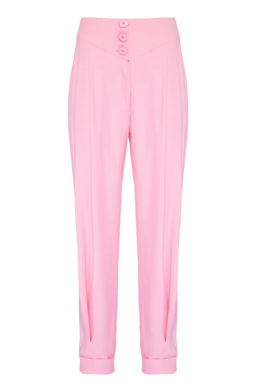 CALÇA CREPE 80´S ROSA