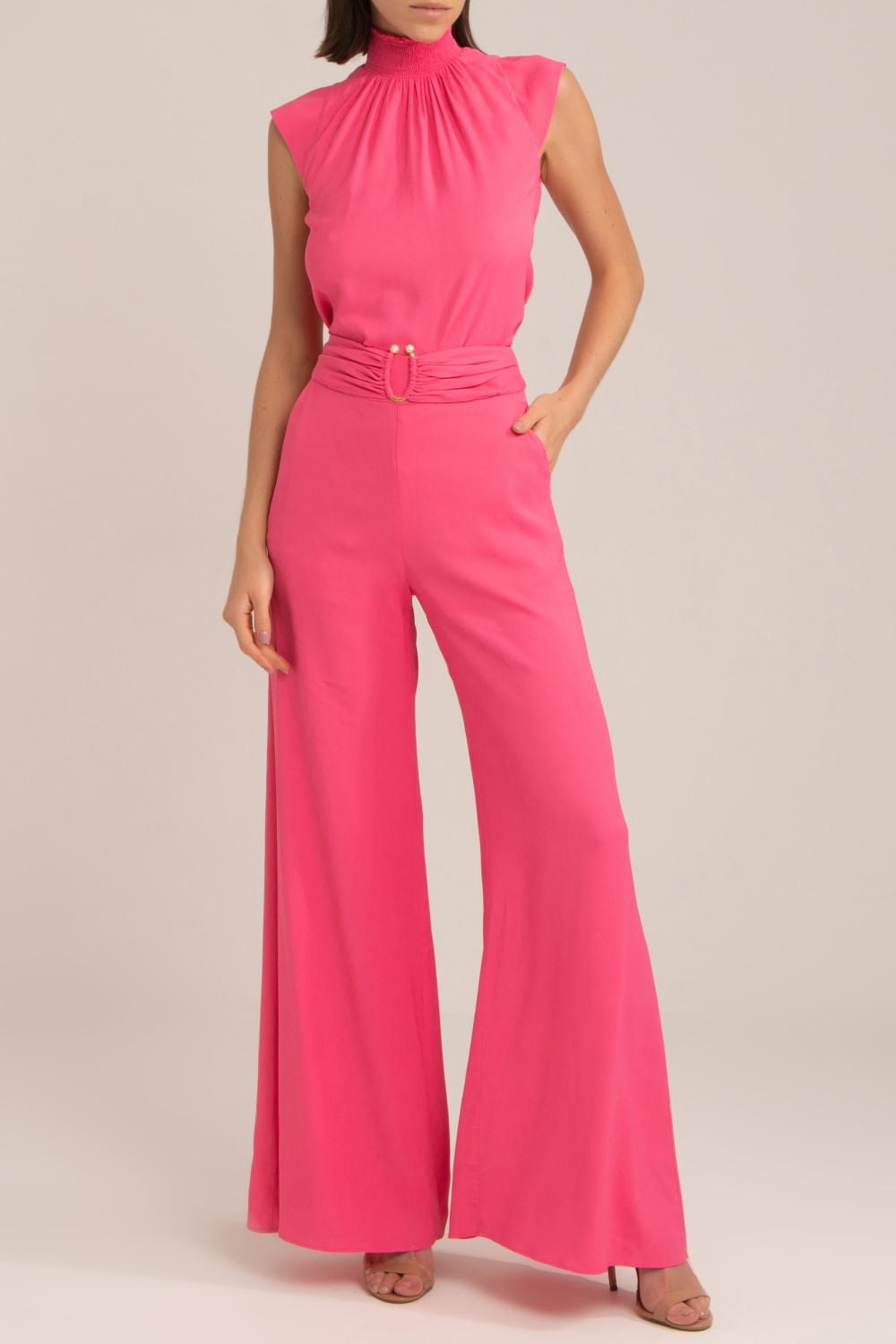 CALÇA FERRAGEM DISCO ROSA