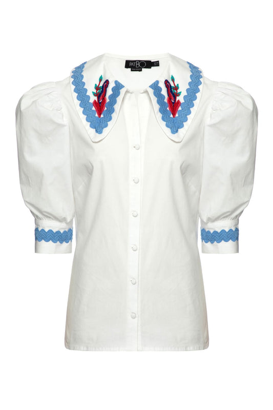 CAMISA TRICOLINE RETRÔ OFF WHITE
