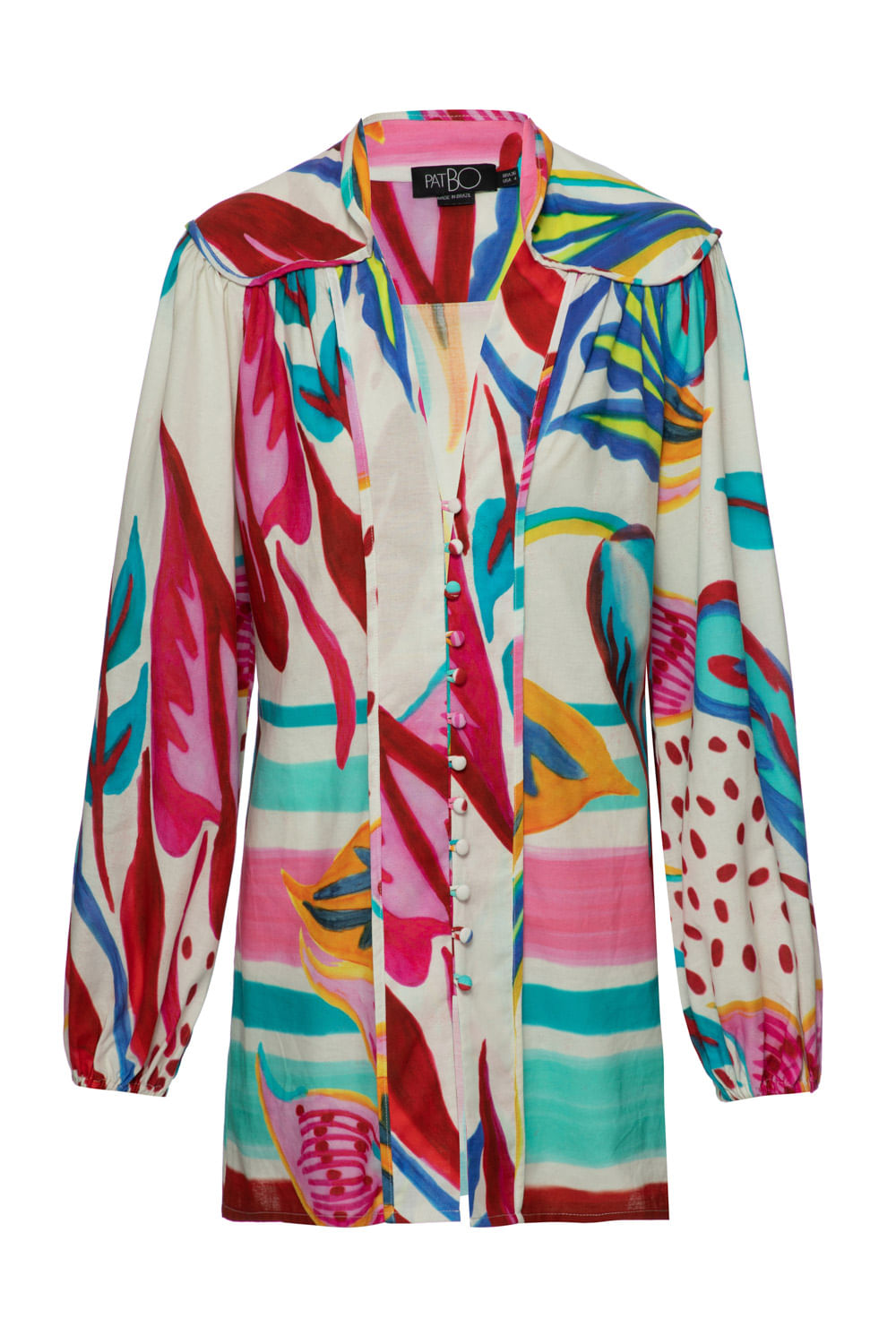 Camisa artsy lily off white