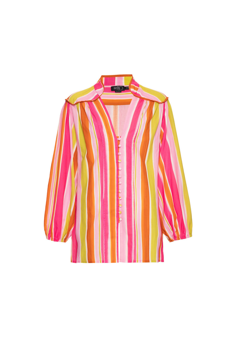 Camisa listrado artsy pink