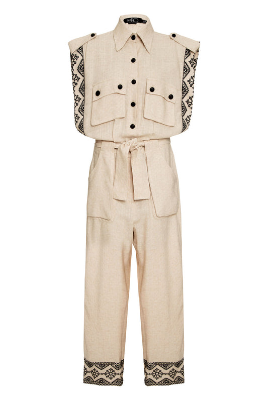 MACACÃO VISCO SUMMER BEGE