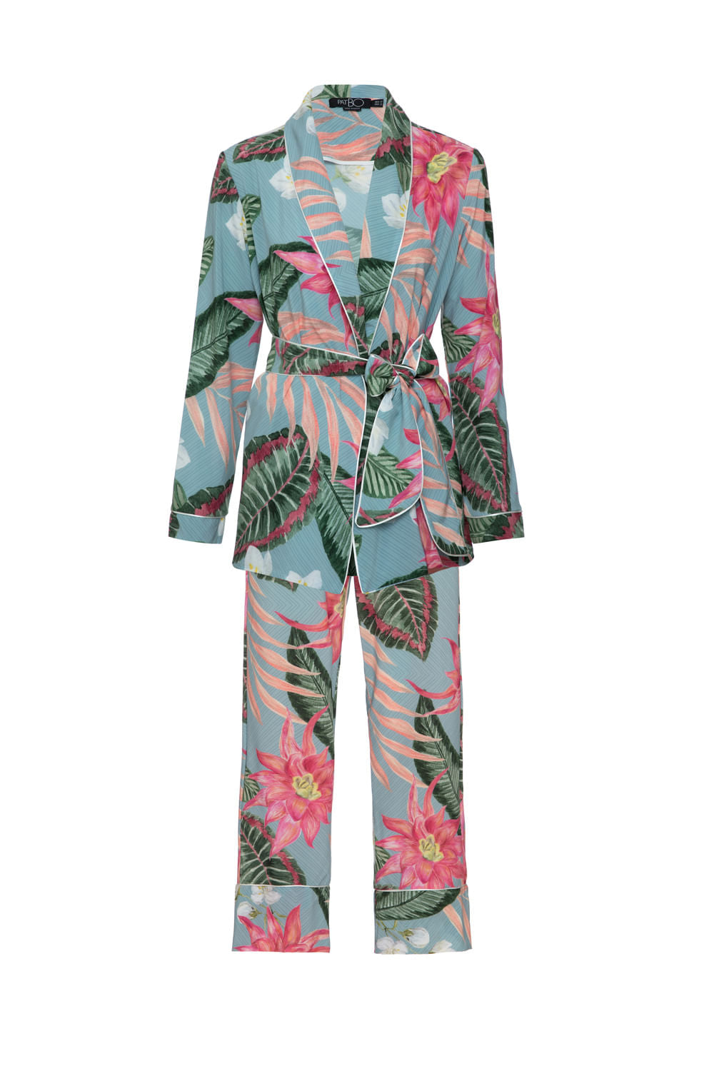 PIJAMA KIMONO CALATHEIA AZUL