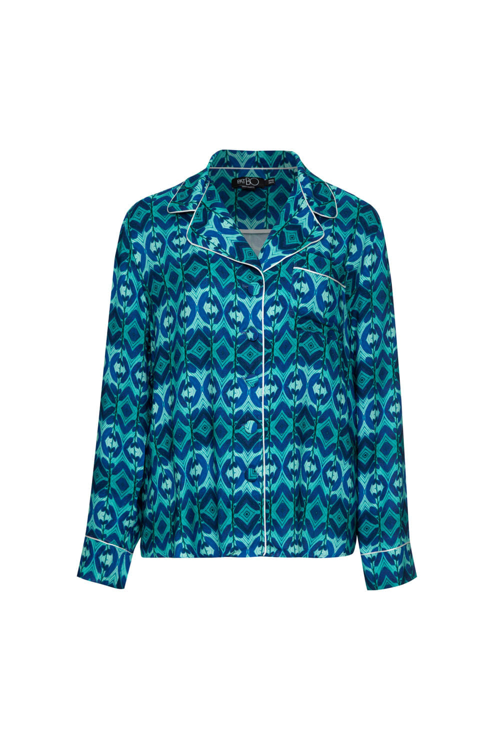 PIJAMA LONGO MARANTA AZUL