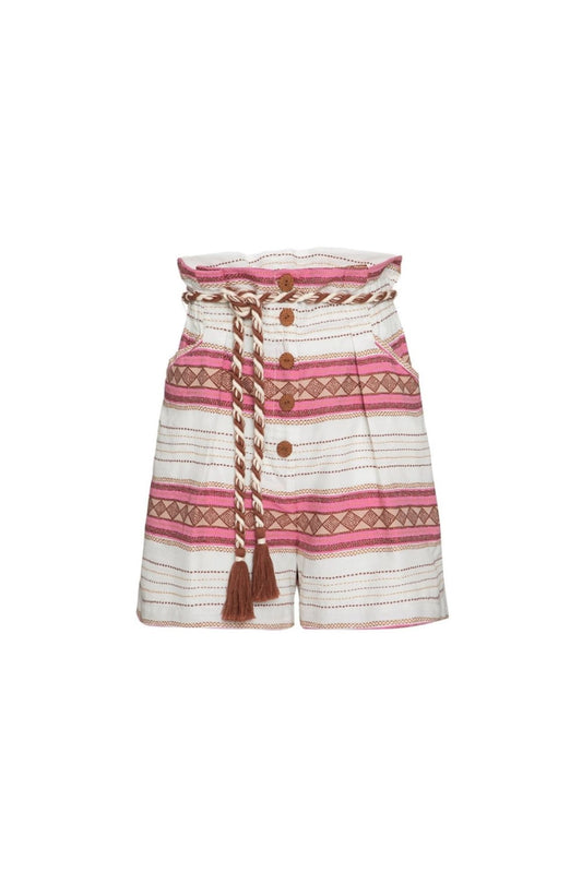 SHORT CLOCHARD RUSTIC ROSA COM OFF WHITE