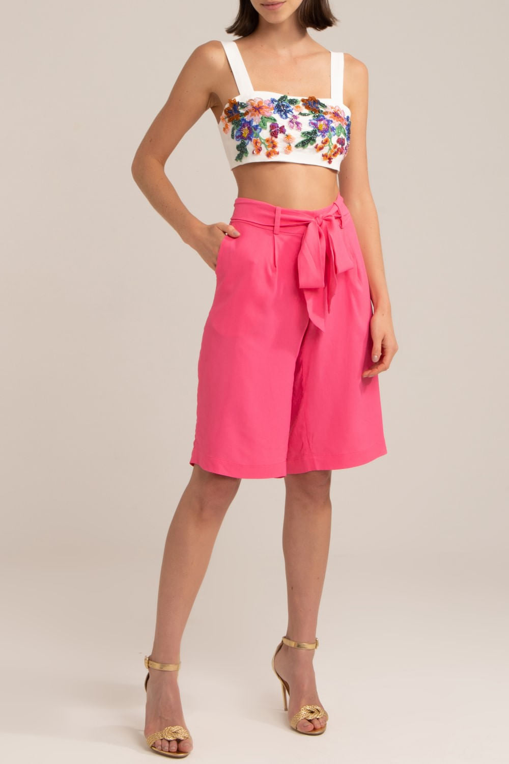 Bermuda disco rosa