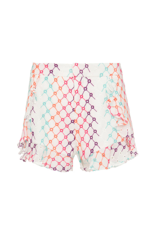 SHORT BABADO LAISE MULTICOR