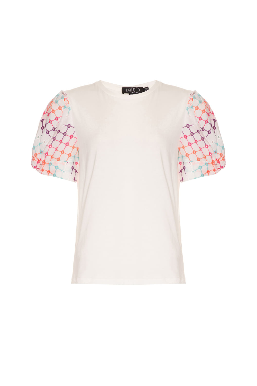 T-shirt bordada off white