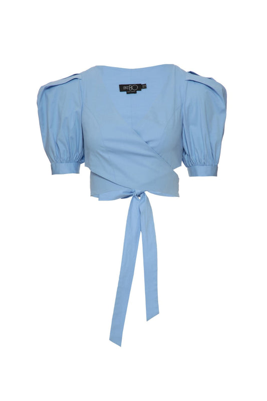 TOP AMARRAÇÃO TRICOLINE HUSTLE AZUL CLARO