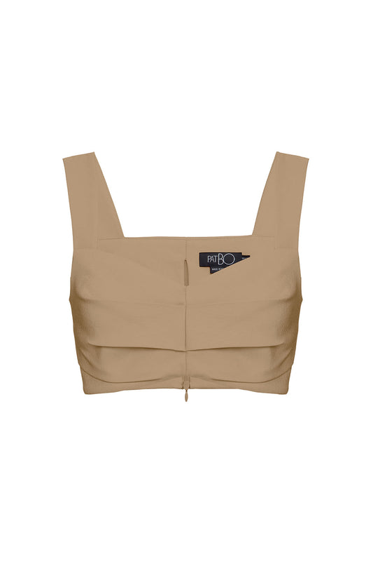 TOP CROPPED ELETRIC BEGE