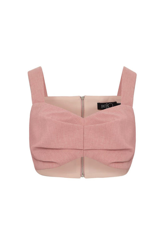 TOP CROPPED PREGAS MINIMAL ROSA
