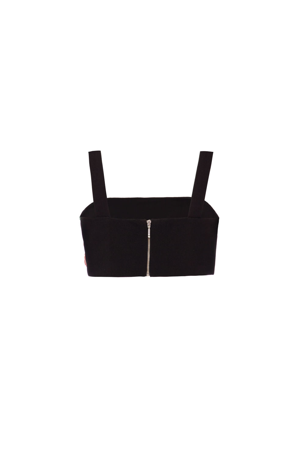 TOP BORDADO DISCO PRETO