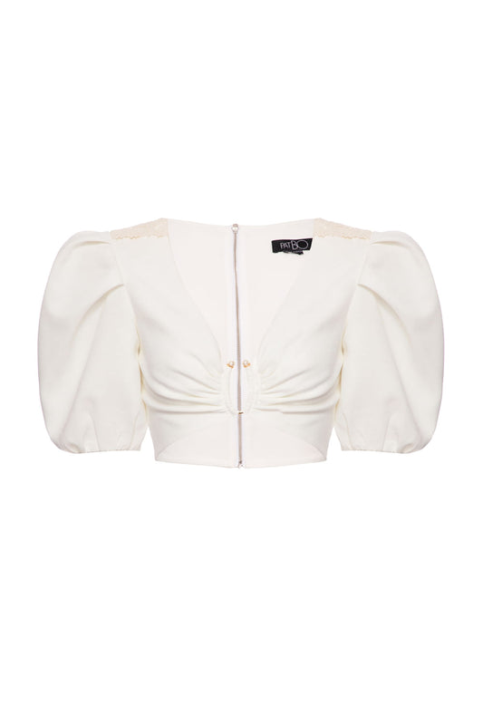 TOP PÉROLAS MINIMAL OFF WHITE