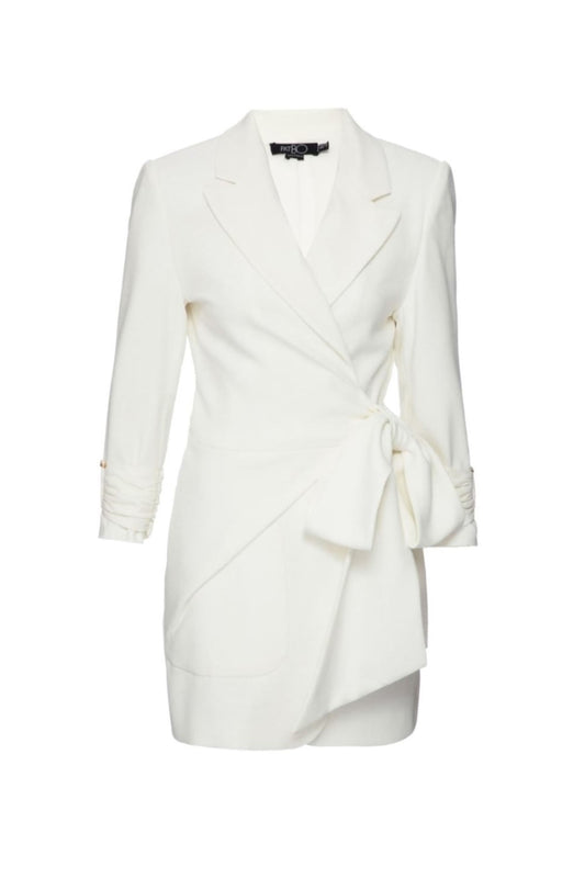 VESTIDO CURTO BLAZER MINIMAL OFF WHITE