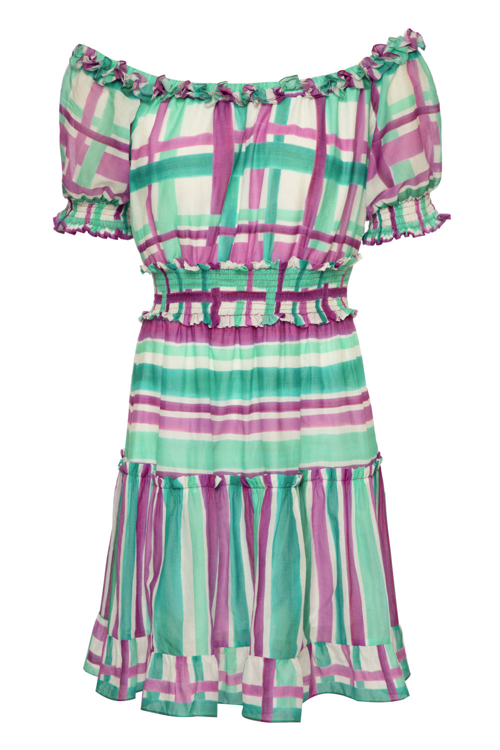 VESTIDO CURTO CIGANINHA RIVIERA ROXO