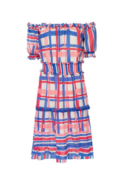 VESTIDO CURTO CIGANINHA RIVIERA AZUL