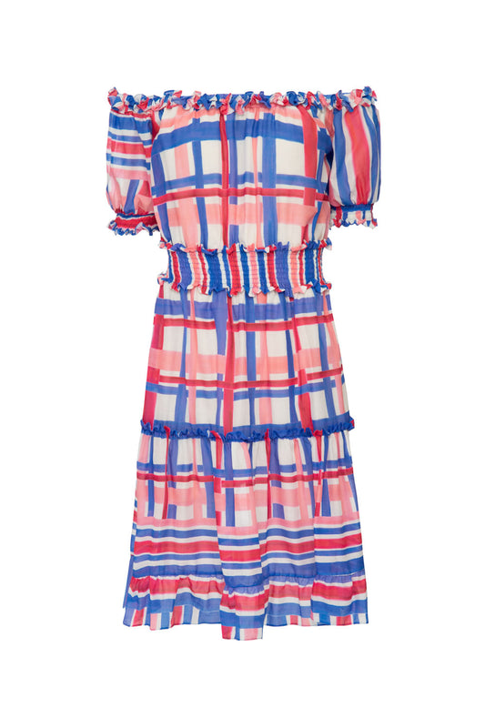 VESTIDO CURTO CIGANINHA RIVIERA AZUL