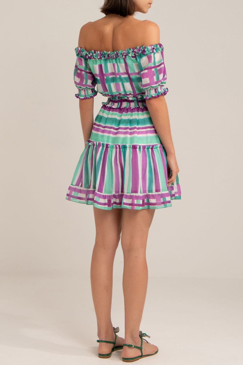 VESTIDO CURTO CIGANINHA RIVIERA ROXO