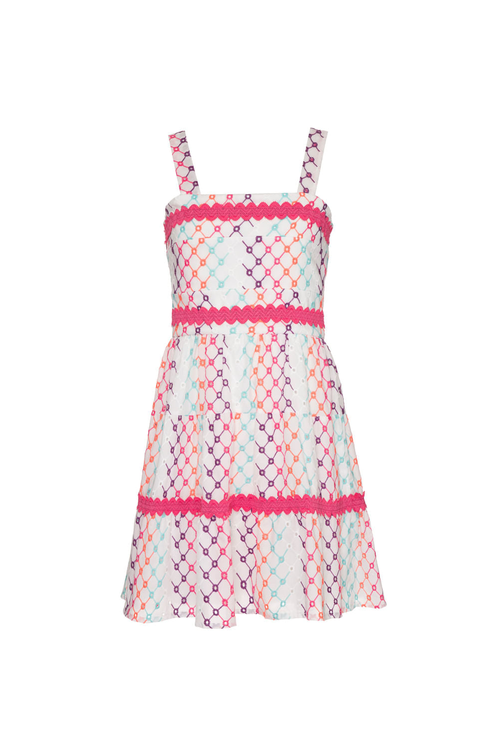 VESTIDO CURTO ENTREMEIO LAISE MULTICOR