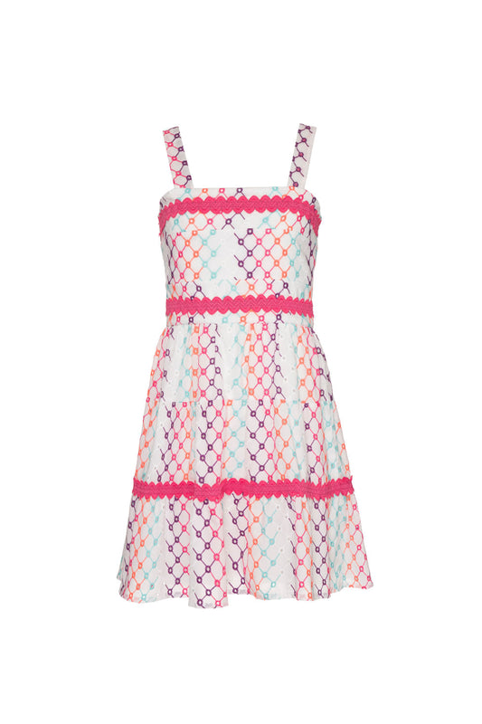 VESTIDO CURTO ENTREMEIO LAISE MULTICOR