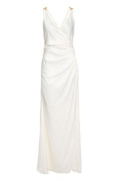 VESTIDO PATBO V22 REVEILLON OFF WHITE