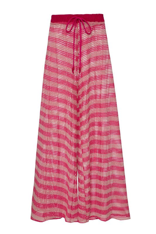 CALÇA TELA STRIPES PINK