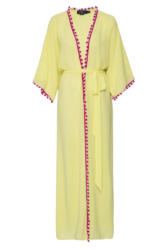 SAÍDA DE PRAIA LONGA CANDY SLIM AMARELO