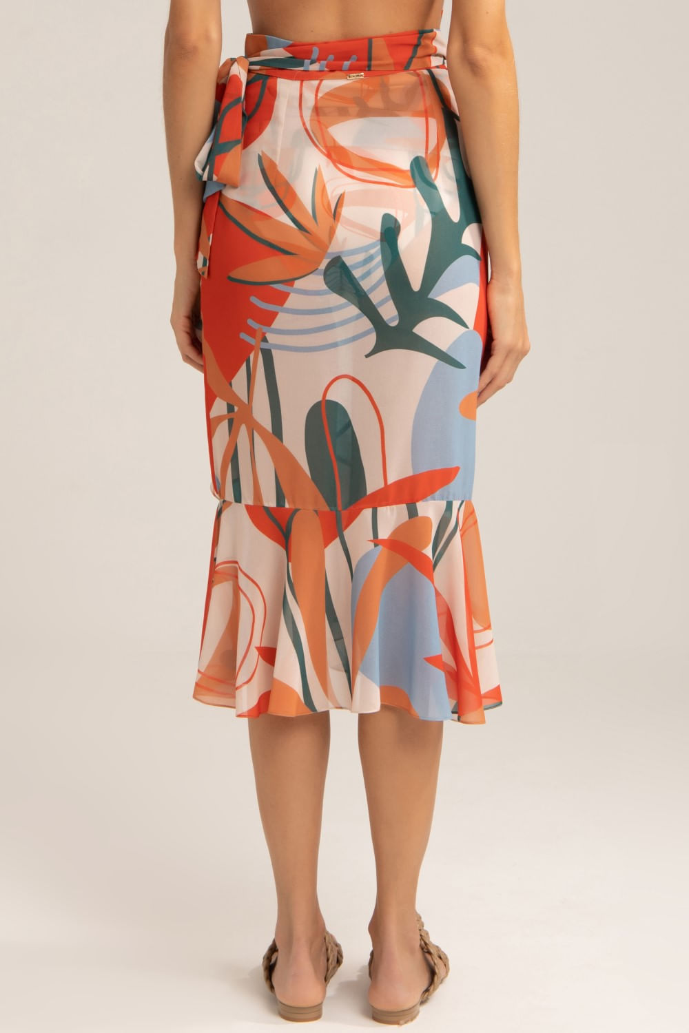 SAÍDA DE PRAIA MÍDI MODERNISTA LARANJA