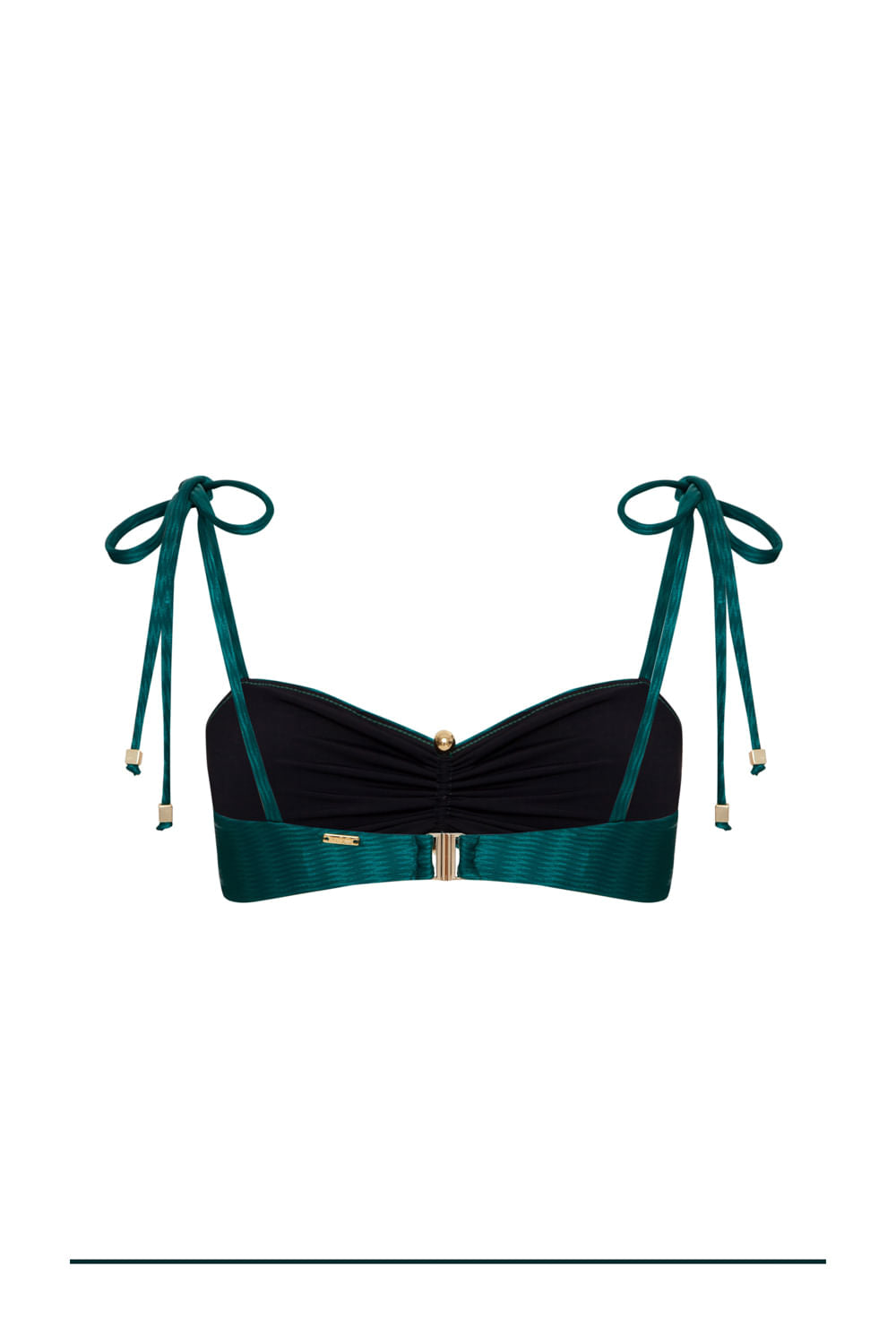 TOP BIQUÍNI LAÇO ZIG ZAG VERDE