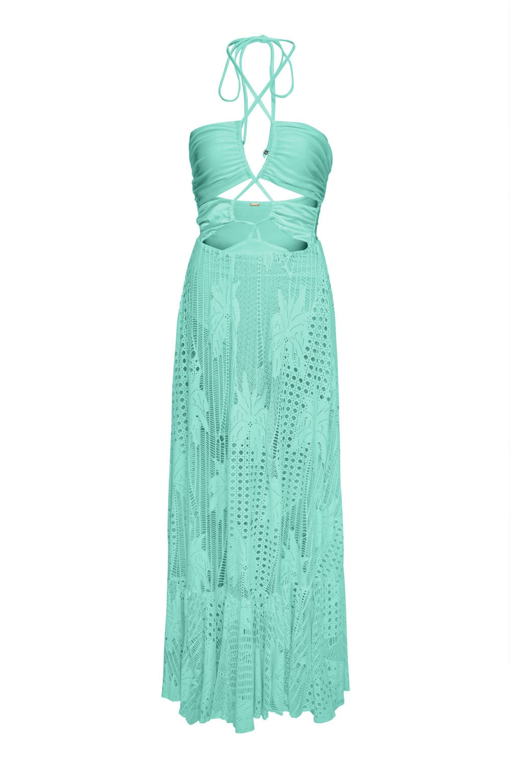 VESTIDO DECOTE TRANÇADO ACQUA