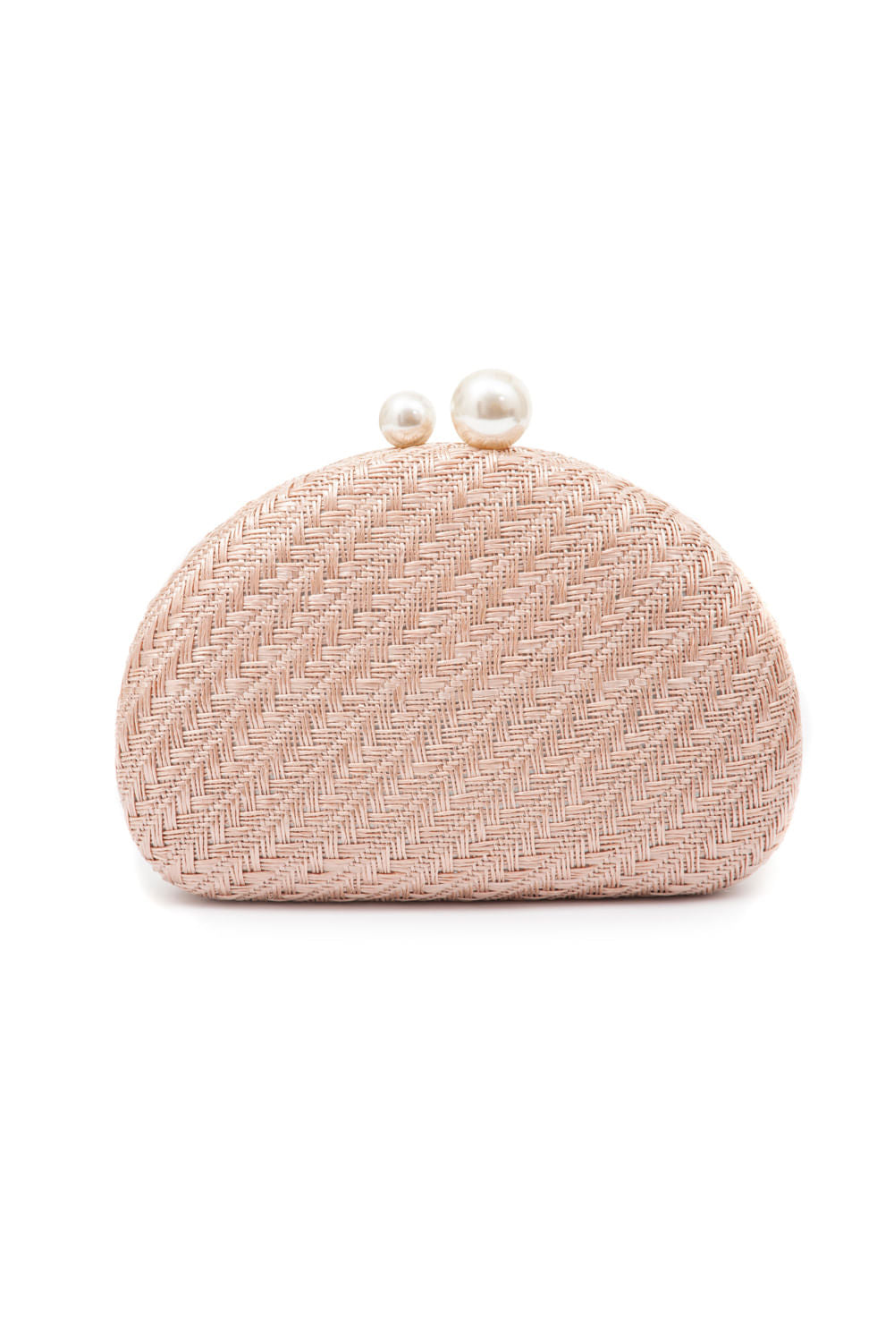 BOLSA CLUTCH ABAULADA ALÇA RESINA ROSE