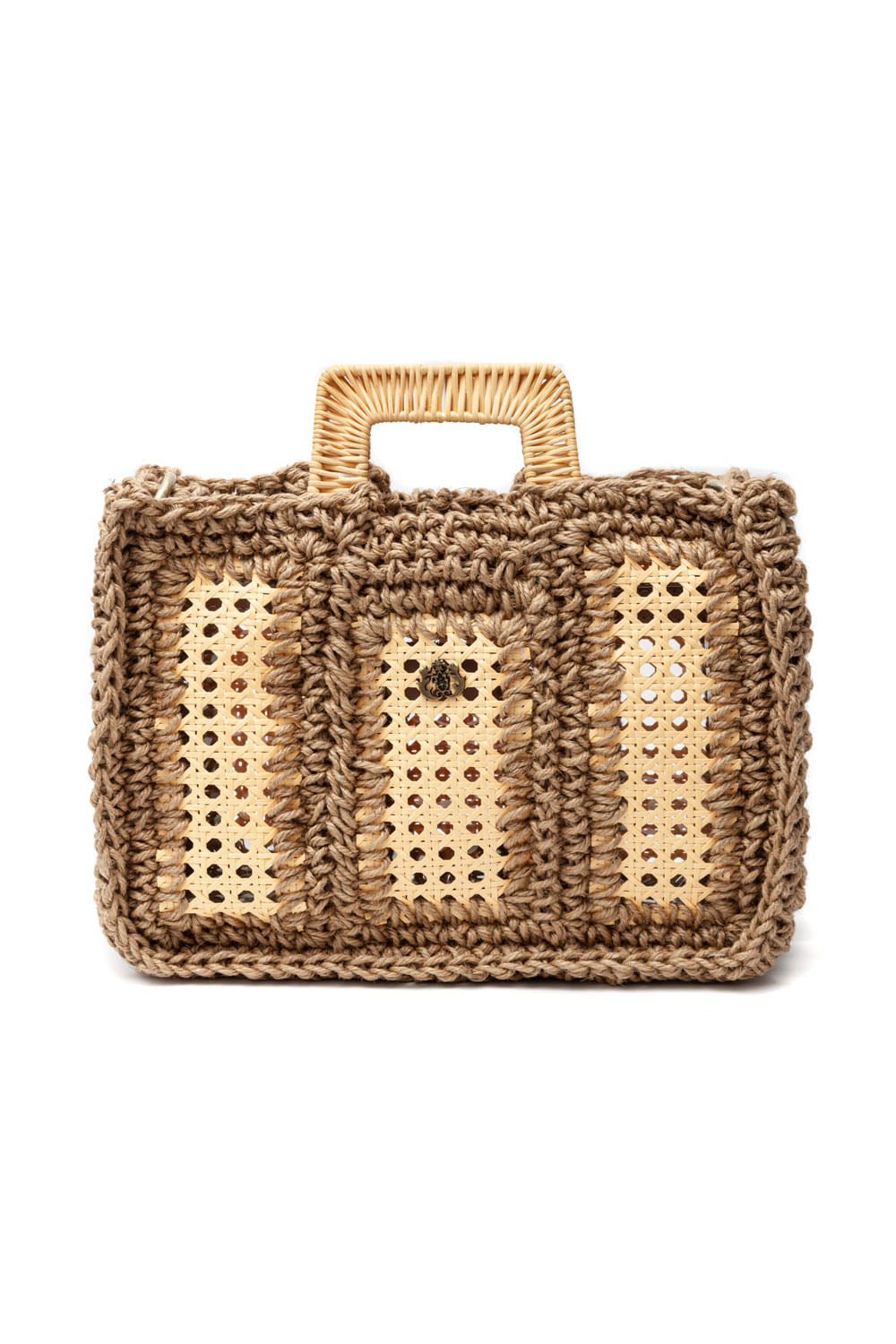 MAXI BOLSA CROCHÊ SISAL ALÇA RATTAN NATURAL