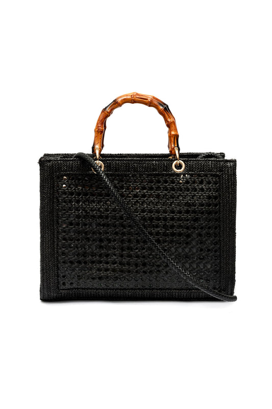 MAXI BOLSA ESSENTIALS PALHA INDIANA PRETO