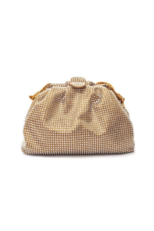 MINI POUCH CRISTAIS OURO
