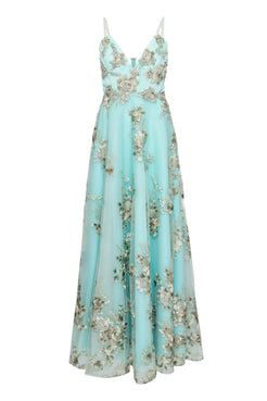 VESTIDO PB V22 VERDE CLARO