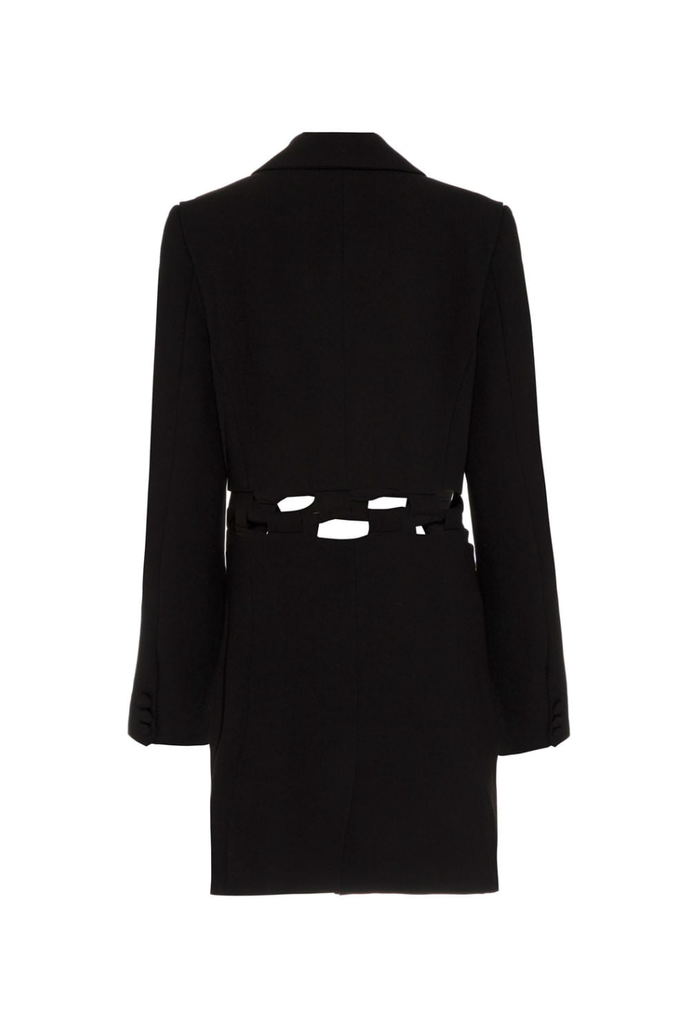 Blazer longo aberturas preto