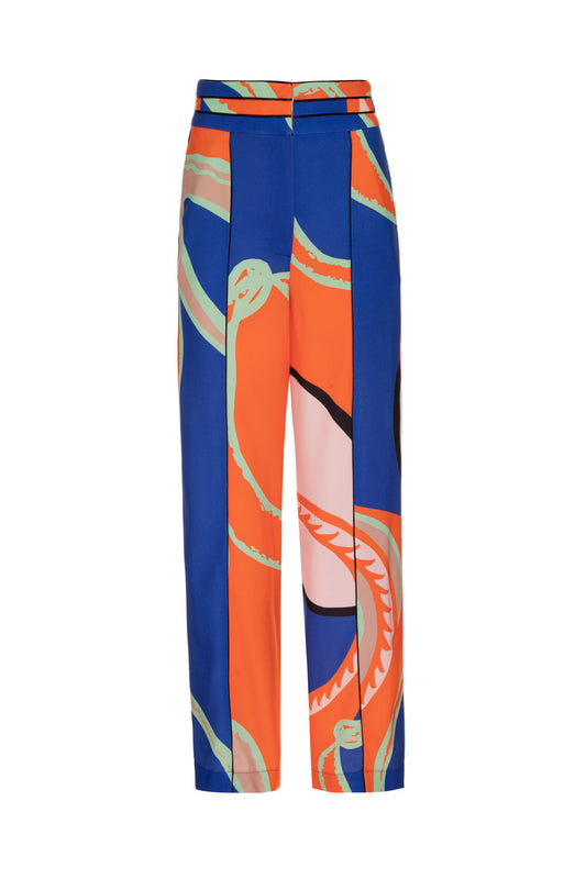 CALÇA ESTAMPADA NASCIMENTO AZUL