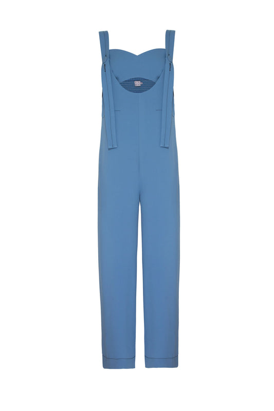 MACACÃO DUAS PEÇAS CELESTE